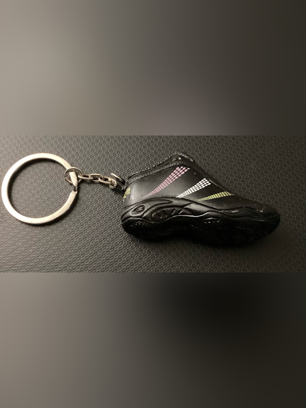 3D Mini Black Sneaker Keychain Collectible Gift for Sneakerhead Lovers